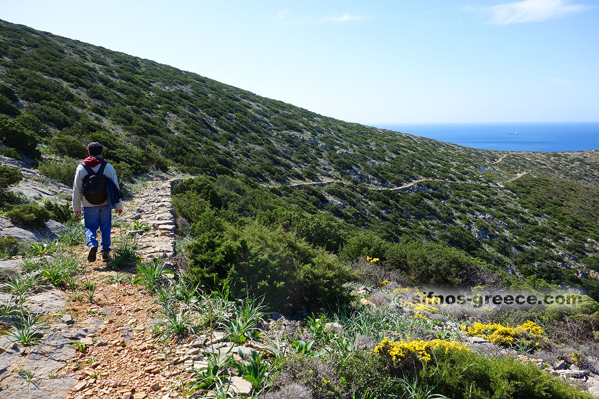 Il sentiero per Ai Nikolas in primavera